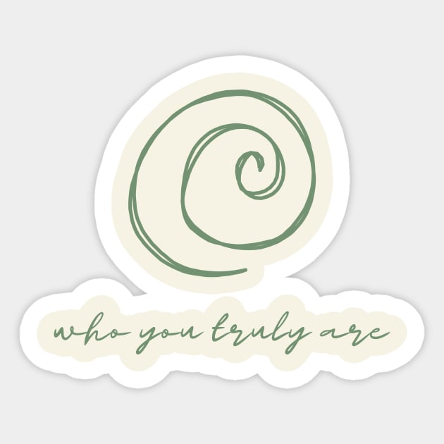 Who You Truly Are Sticker by Delally